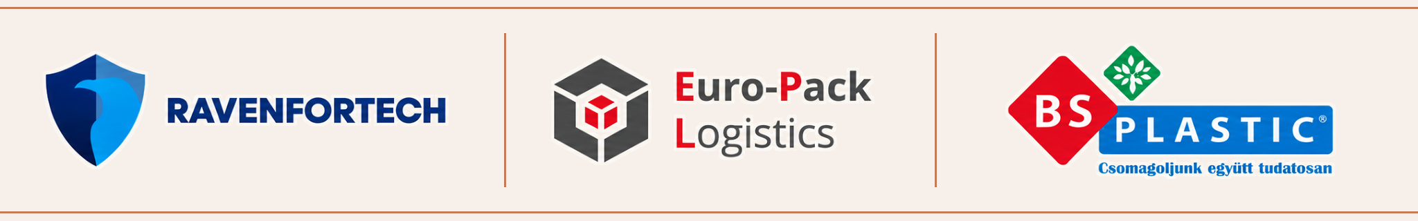 Referenciák: RavenForTech, Euro-Pack Logistics és BS Plastic